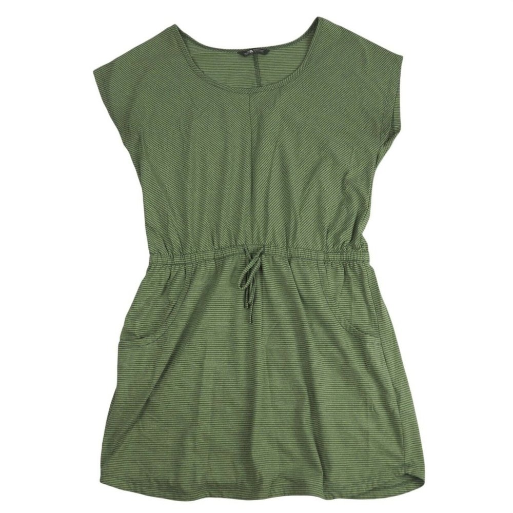 North Face Womens Drawstring Knit Short Sleeve Dress Sz L